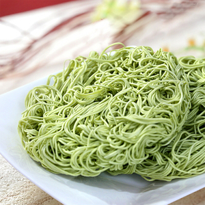Macarrão de espinafre rápido pronto em 3 minutos de macarrão para frito, sopa e salada