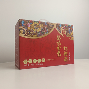 1 kg de comércio a granel Sabor de frutos do mar chinês Box de macarrão de trigo instantâneo e embalagem 