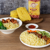 Chineses chow mein macarrão cantonês crocante frito ramen tradicional