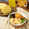 Comida chinesa cozinheira fácil cozinheira natural e saudável não fritado, macarrão de aveia