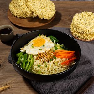 Macarrão por atacado ramen liji macarrão de ovo saudável com baixo teor de gordura