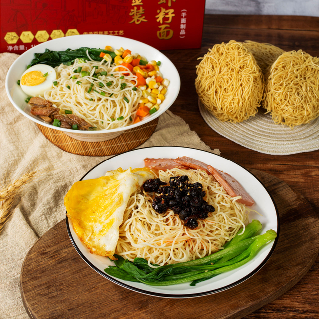 1 kg de macarrão de camarão de café da manhã de 1 kg